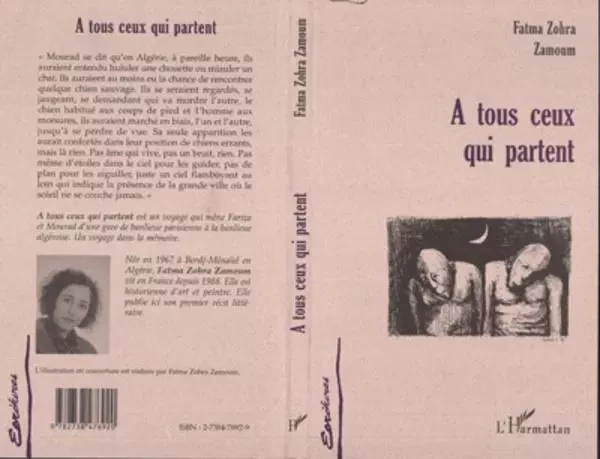 A tous ceux qui partent - Fatma Zohra Zamoum - Editions L'Harmattan