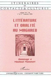 Littérature et oralité au Maghreb (n°15-16)