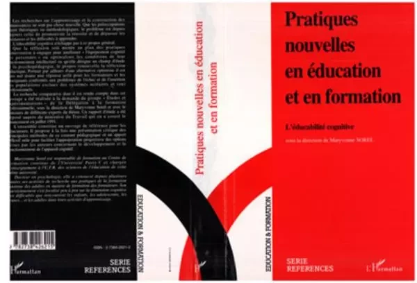 PRATIQUES NOUVELLES EN ÉDUCATION ET EN FORMATION - Maryvonne Sorel - Editions L'Harmattan