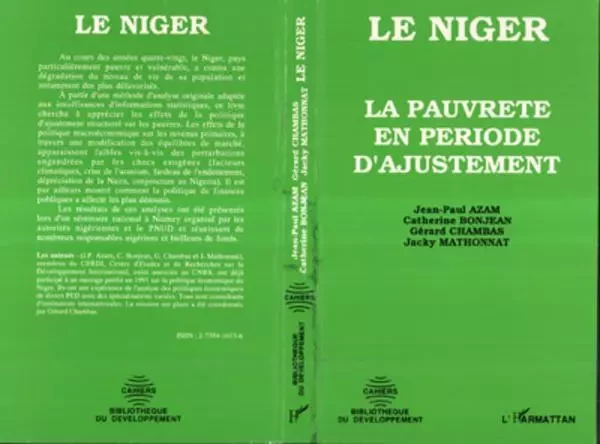 Le Niger - Jean-Paul Azam - Editions L'Harmattan