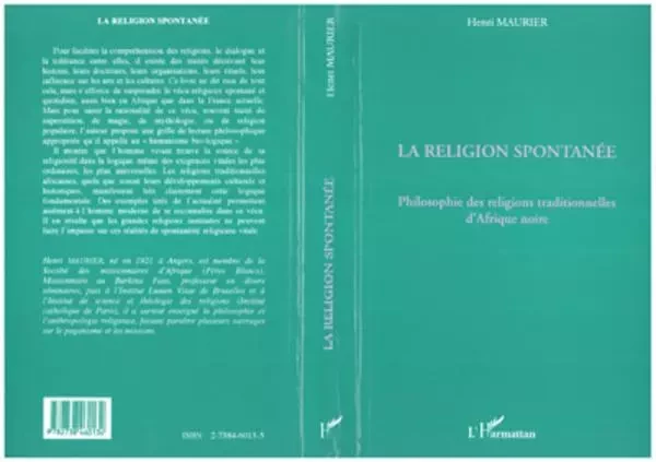 La Religion Spontanée - Henri Maurier - Editions L'Harmattan