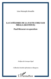 LA CATÉGORIE DE LA FAUTE CHEZ LES MBALA (BANTOUS)