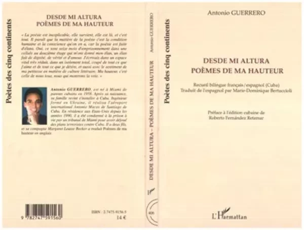 Desde mi altura - Poèmes de ma hauteur - Maria Poumier, Antonio Guerreiro - Editions L'Harmattan