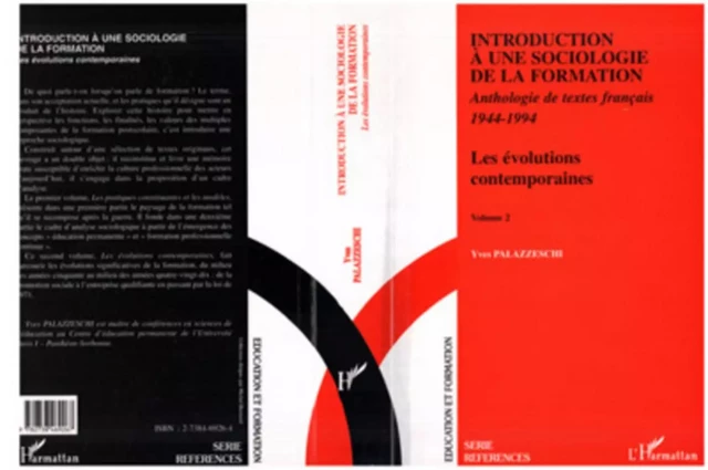 Introduction à une Sociologie de la Formation - Yves Palazzeschi - Editions L'Harmattan