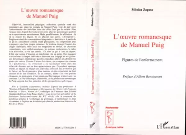 L'UVRE ROMANESQUE DE MANUEL PUIG - Monica Zapata - Editions L'Harmattan