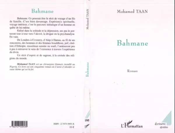 Bahmane - Mohammed Taan - Editions L'Harmattan