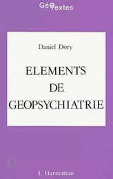 Eléments de géopsychiatrie