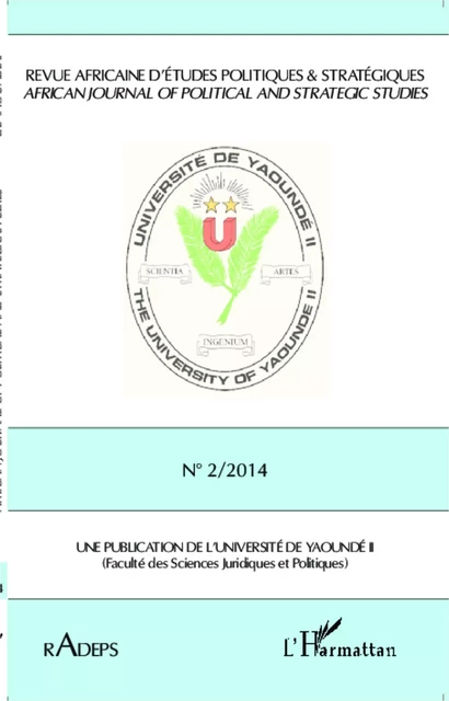 Revue Africaine d'Etudes Politiques & Stratégiques RADEPS -  - Editions L'Harmattan