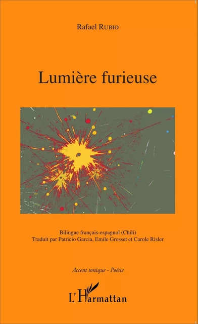 Lumière furieuse - Rafael Rubio - Editions L'Harmattan