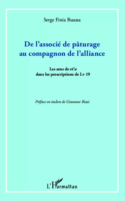 De l'associé de pâturage au compagnon de l'alliance -  - Editions L'Harmattan