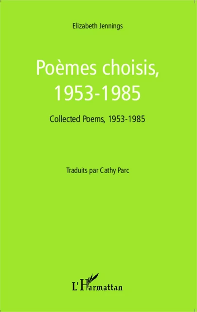 Poèmes choisis, 1953-1985 - Cathy Parc - Editions L'Harmattan