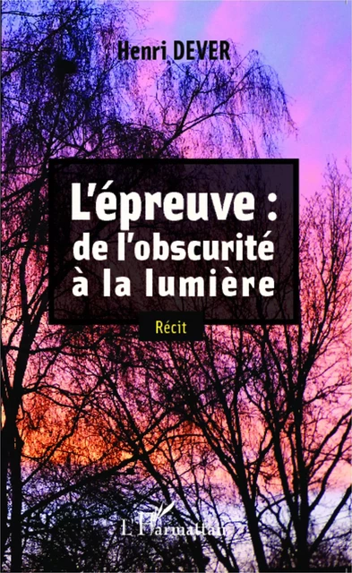 L' épreuve: de l'obscurité à la lumière - Luc De Boever - Editions L'Harmattan