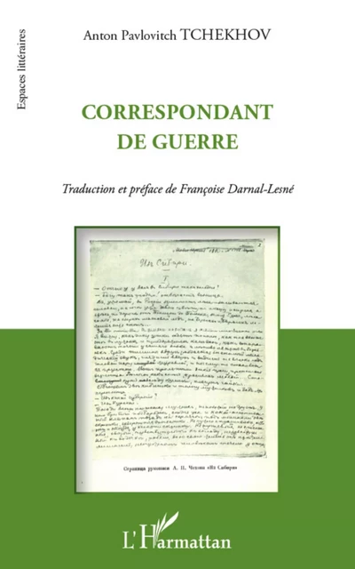 Correspondant de guerre - Françoise Darnal-Lesne - Editions L'Harmattan