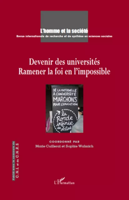 Devenir des universités - Sophie Wahnich, Marie Cuillerai - Editions L'Harmattan