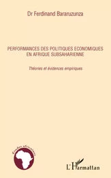 Performances des politiques économiques en Afrique subsaharienne