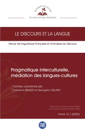 Pragmatique interculturelle, médiation des langues-cultures