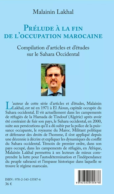 Prélude à la fin de l'occupation marocaine (en arabe) - Malainin Lakhal - Editions L'Harmattan