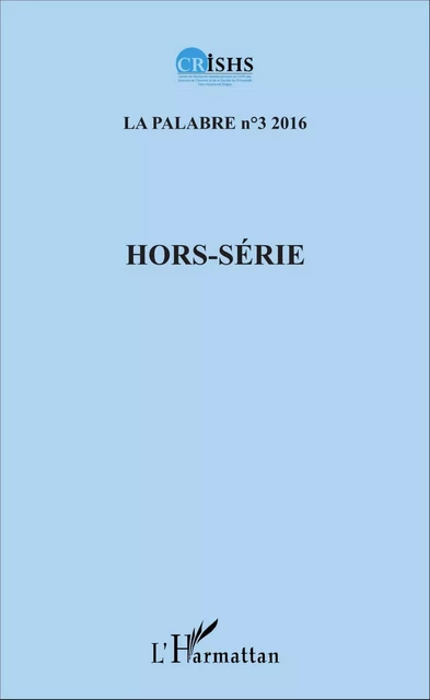 Hors-Série - Jean Patrice Ake - Editions L'Harmattan