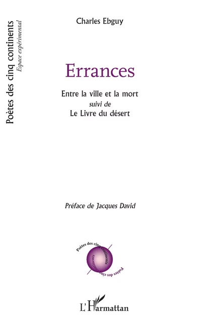 Errances - Charles Ebguy - Editions L'Harmattan