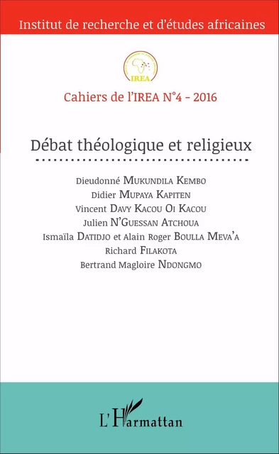 Débat Théologique et religieux -  - Editions L'Harmattan