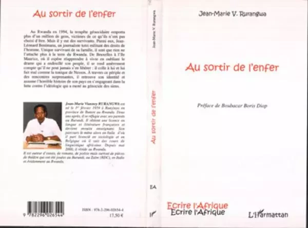 Au sortir de l'enfer - Jean-Marie Vianney Rurangwa - Editions L'Harmattan