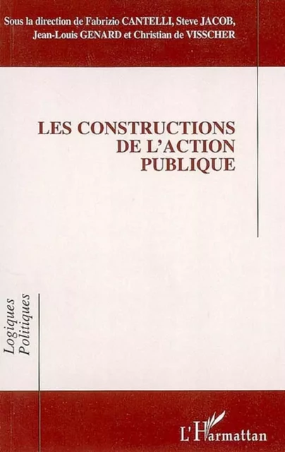 Les constructions de l'action publique - Jean-Louis Genard - Editions L'Harmattan