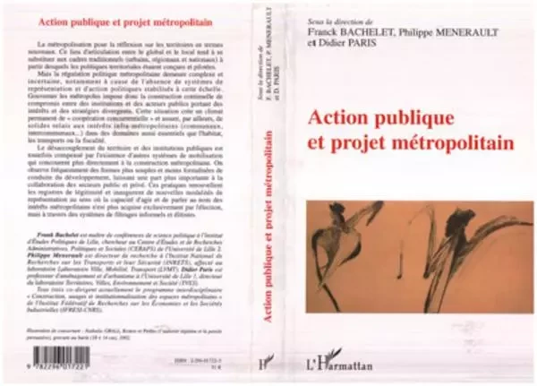 Action publique et projet métropolitain - Didier Paris - Editions L'Harmattan