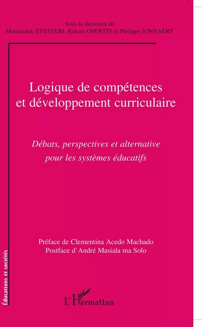 LOGIQUE DE COMPÉTENCES ET DÉVELOPPEMENT CURRICULAIRE -  - Editions L'Harmattan