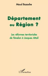 Département ou Région ?