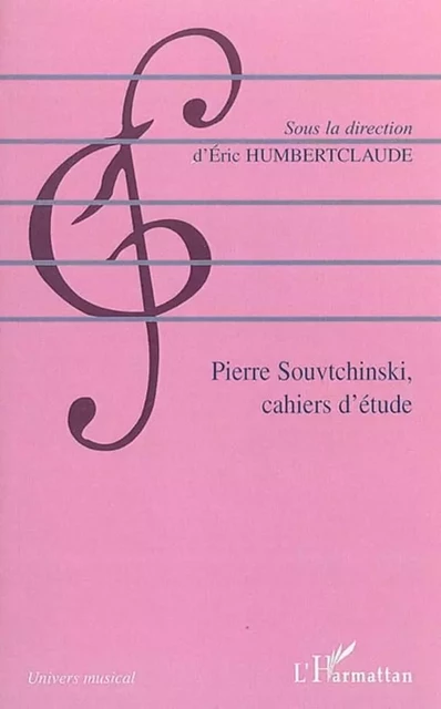 Pierre Souvtchinski (1892-1985) - Eric Humbertclaude - Editions L'Harmattan