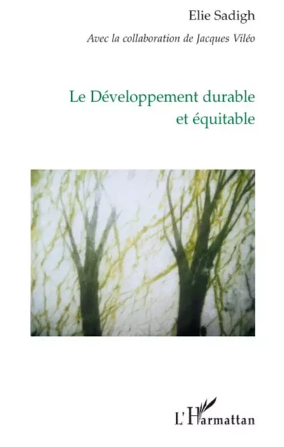 Le développement durable et équitable - David Sadigh - Editions L'Harmattan