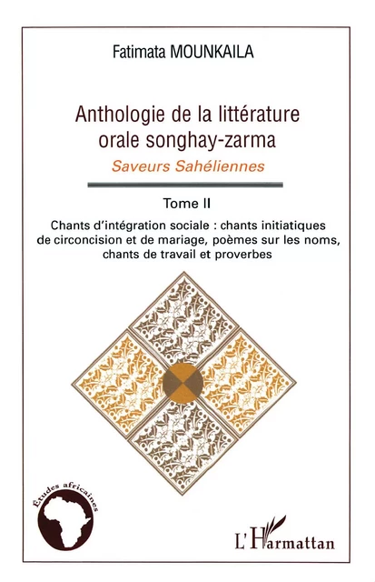 Anthologie de la littérature orale songhay-zarma - Fatimata Mounkaila - Editions L'Harmattan