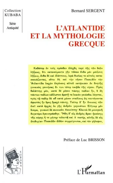 L'Atlantide et la mythologie grecque - Violette Rey - Editions L'Harmattan