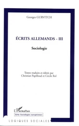 Ecrits allemands - III