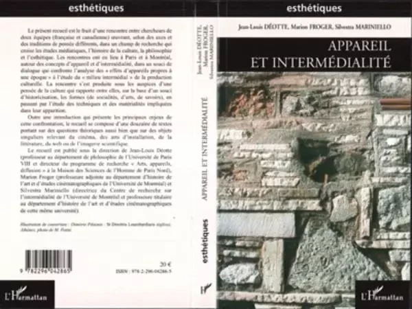 Appareil et intermédialité - Jean-Louis Deotte - Editions L'Harmattan