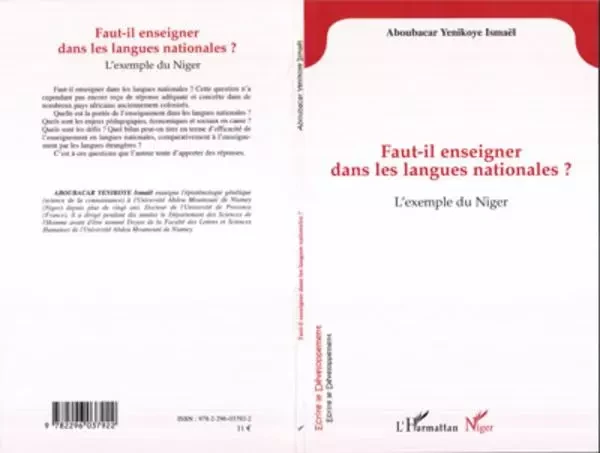 Faut-il enseigner dans les langues nationales? -  Yenikoye aboubacar ismael - Editions L'Harmattan