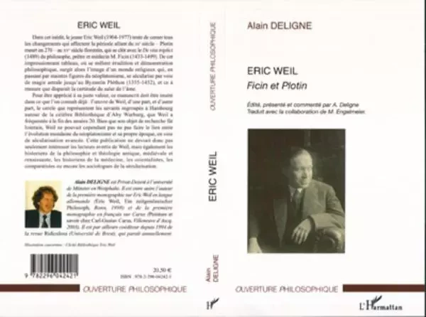 Eric Weil - Alain Deligne - Editions L'Harmattan