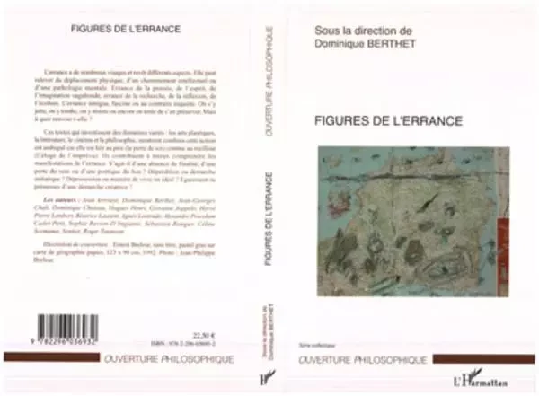 Figures de l'errance - Dominique Berthet - Editions L'Harmattan