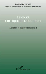 Lévinas, critique de l'Occident