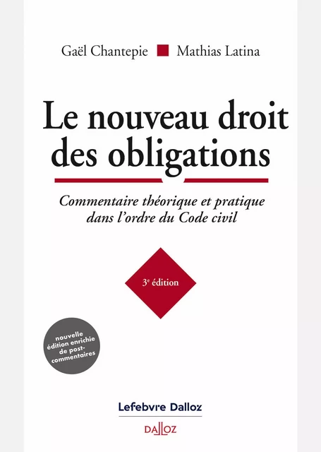 Le nouveau droit des obligations 3ed - Gaël Chantepie, Mathias Latina - Groupe Lefebvre Dalloz