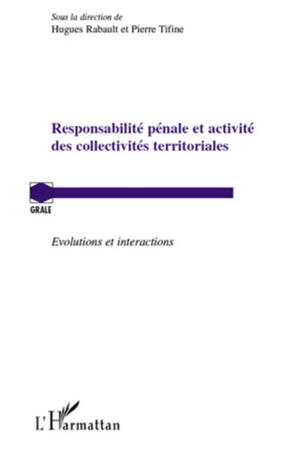 Responsabilité pénale et activité des collectivités territoriales - Pierre Tifine, Hugues Rabault - Editions L'Harmattan