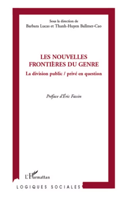 Les nouvelles frontières du genre - Thanh-Huyen Balmer-Cao, Barbara Lucas - Editions L'Harmattan