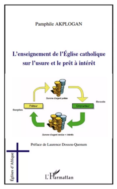 L'enseignement de l'Eglise catholique sur l'usure et le prêt à intérêt - Pamphile Akplogan - Editions L'Harmattan