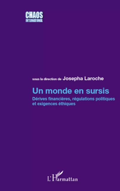 Un monde en sursis - Josepha Laroche - Editions L'Harmattan