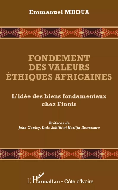 Fondement des valeurs éthiques africaines - Emmanuel Mboua - Editions L'Harmattan