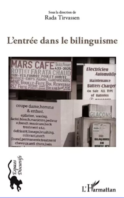 L'entrée dans le bilinguisme - Rada Tirvassen - Editions L'Harmattan