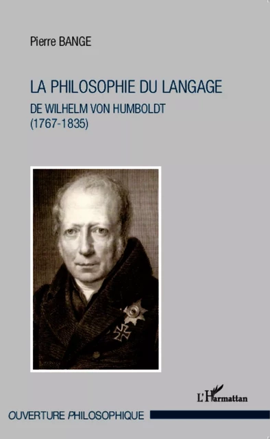 La philosophie du langage - Pierre Bange - Editions L'Harmattan