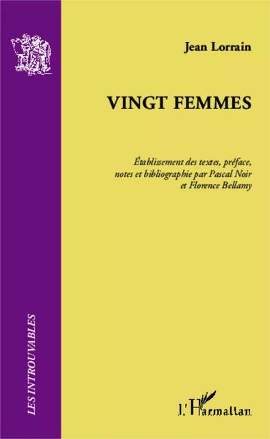 Vingt femmes - Jean Lorrain - Editions L'Harmattan