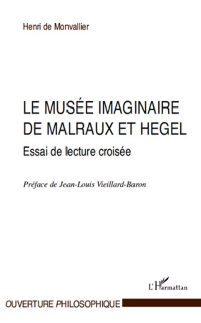 Le musée imaginaire de Malraux et Hegel - Henri de Monvallier - Editions L'Harmattan