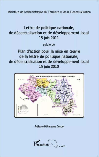 Lettre de politique nationale, de décentralisation et de développement local 15 juin 2011 -  - Editions L'Harmattan